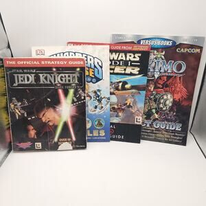 Lot of 4 Miscellaneous Game Guides Star Wars Jedi Knights Skylanders Maximo
